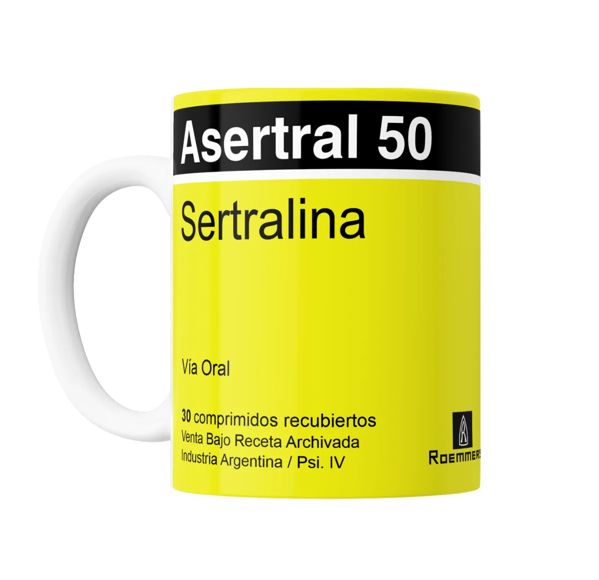 Taza de Cerámica Asertral 50 Sertralina - vista 2