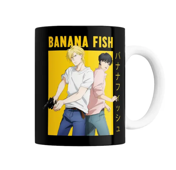 Taza de Cerámica Banana Fish Ash y Eiji