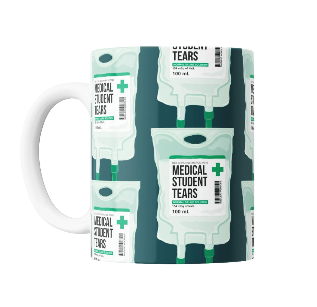 Taza de Cerámica Medical Student Tears Bolsa de Suero - vista 2