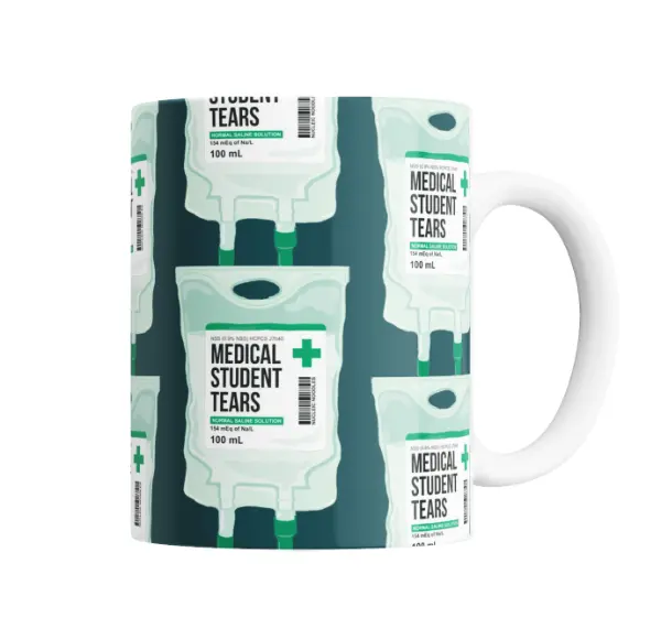 Taza de Cerámica Medical Student Tears Bolsa de Suero