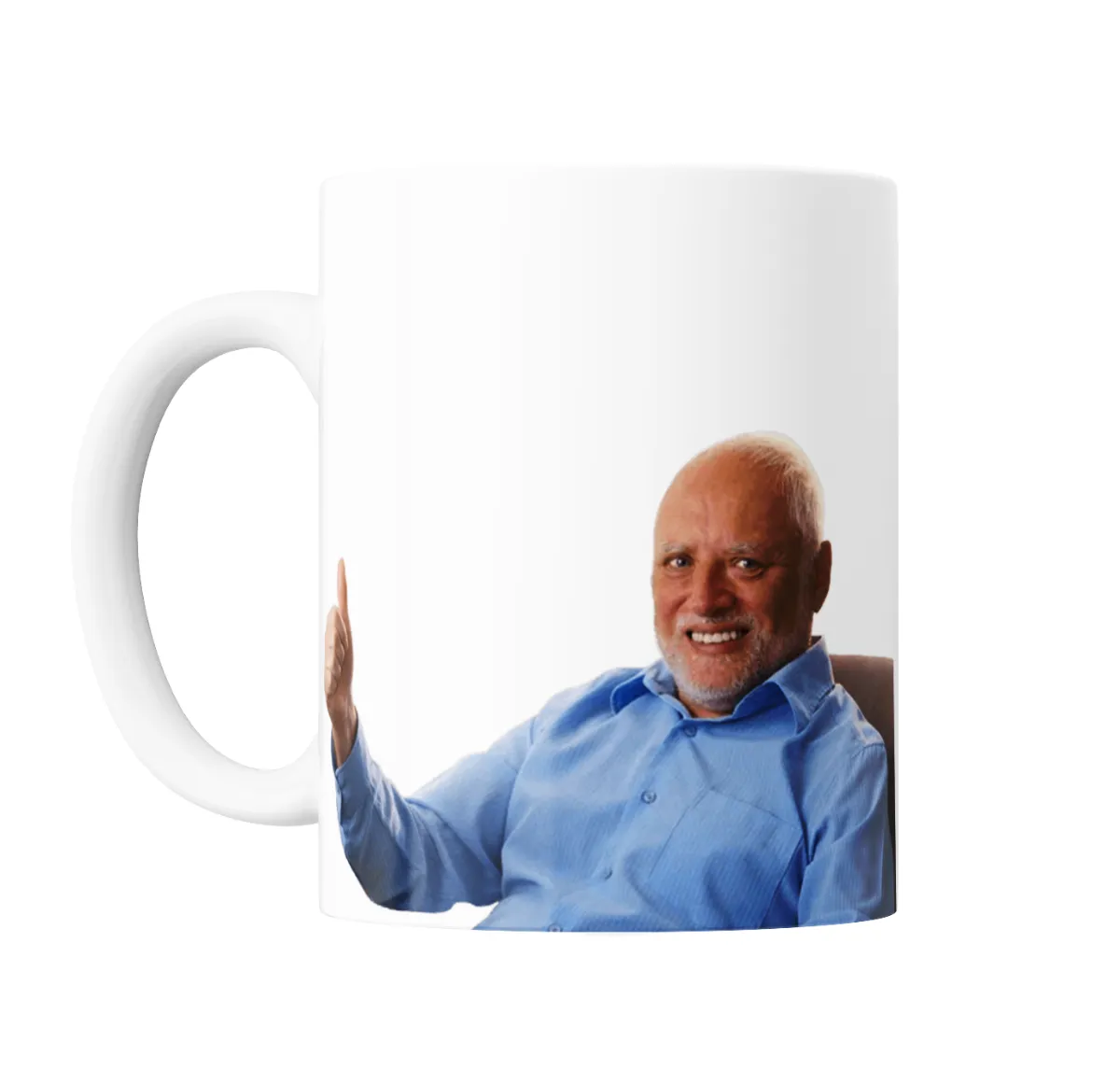 Taza de Cerámica Hide the Pain Harold Pulgar Arriba - vista 2