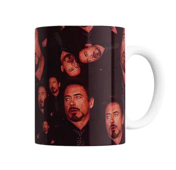 Taza de Cerámica Marvel Tony Stark Meme Cara de Aburrido