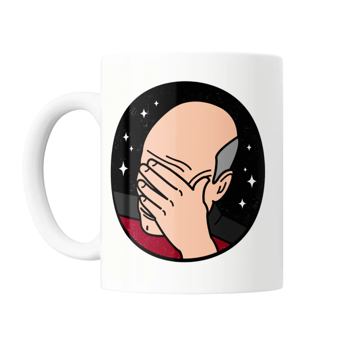 Taza de Cerámica Star Trek Picard Face Palm - vista 2