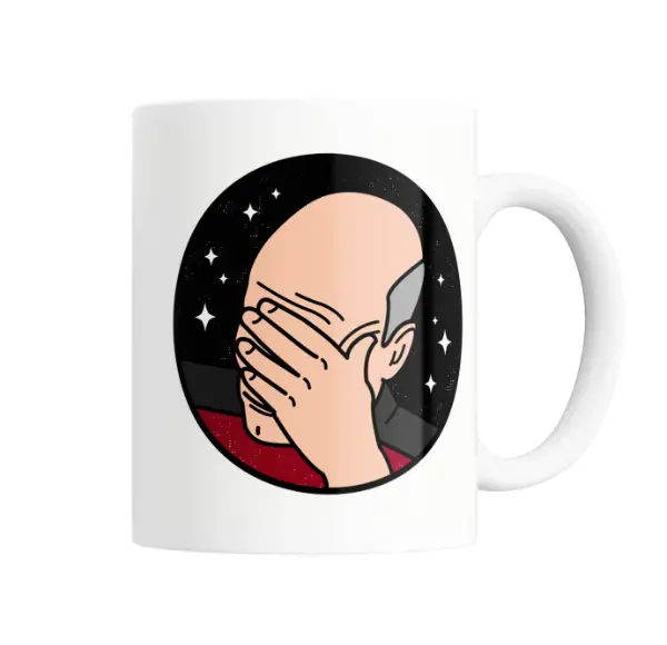 Taza de Cerámica Star Trek Picard Face Palm