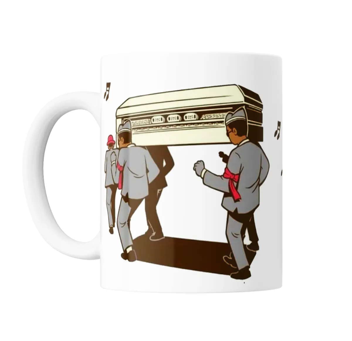 Taza de Cerámica Meme Coffin Dance Cargadores de Ataúd - vista 2