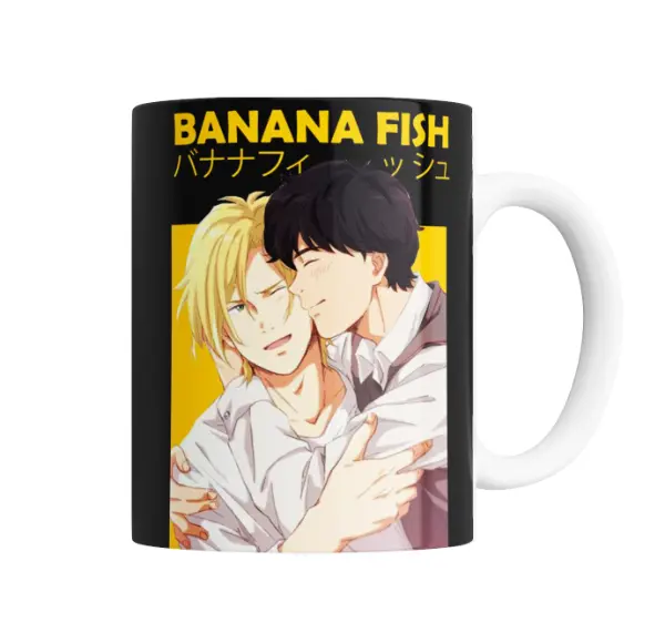 Taza de Cerámica Banana Fish Ash y Eiji