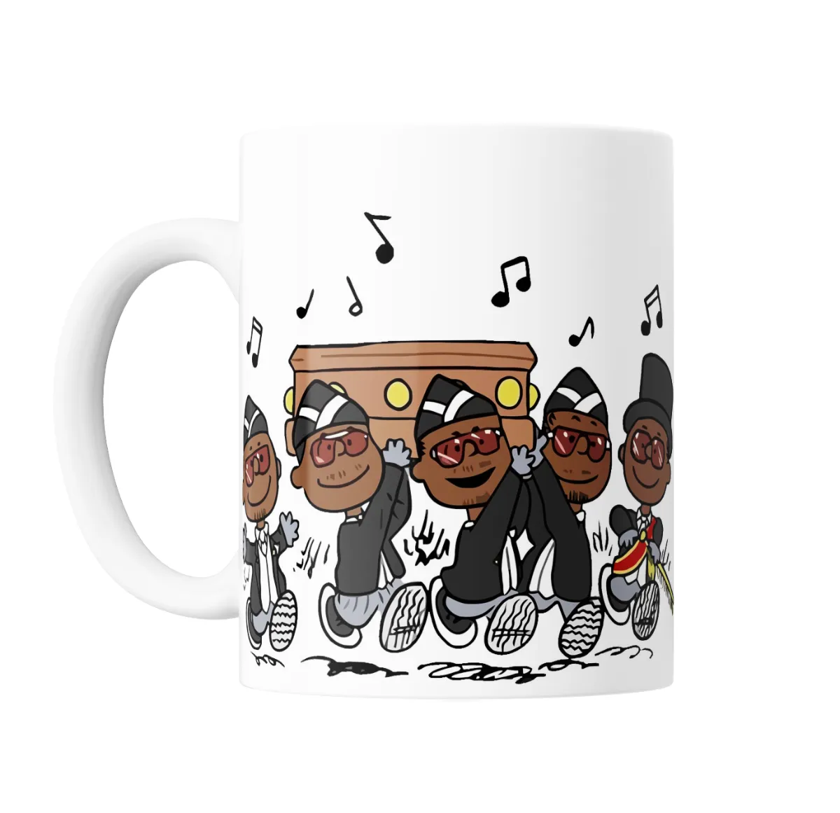 Taza de Cerámica Coffin Dance Ataúd Bailando Meme - vista 2