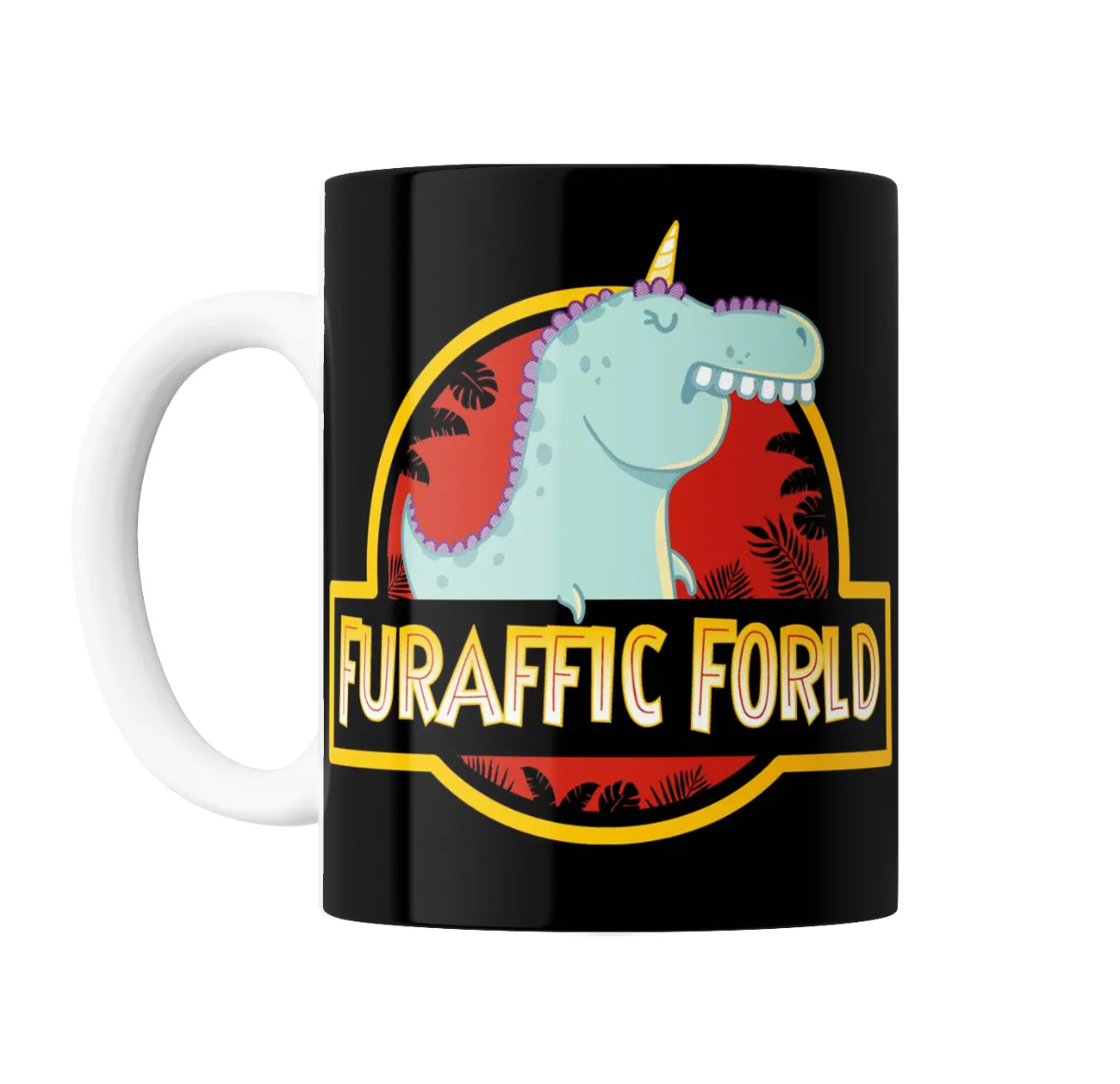 Taza de Cerámica Dinosaurio Unicornio Furaffic Forld - vista 2