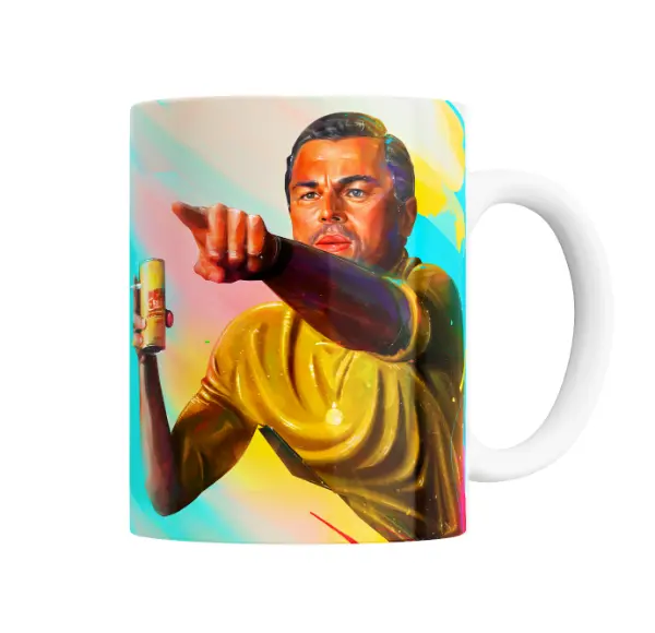 Taza de Cerámica Meme Leonardo DiCaprio Señalando con Lata