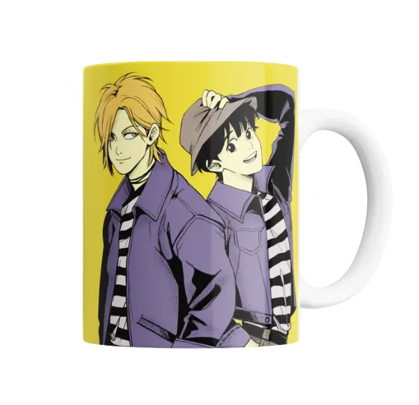 Taza de Cerámica Banana Fish Ash Lynx y Eiji