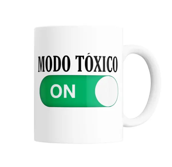 Taza de Cerámica Modo Tóxico ON