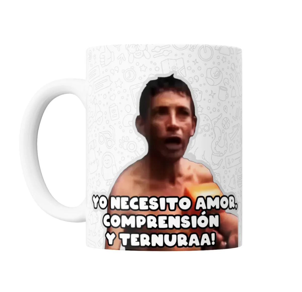 Taza de Cerámica Yo Necesito Amor, Comprensión y Ternuraa - vista 2