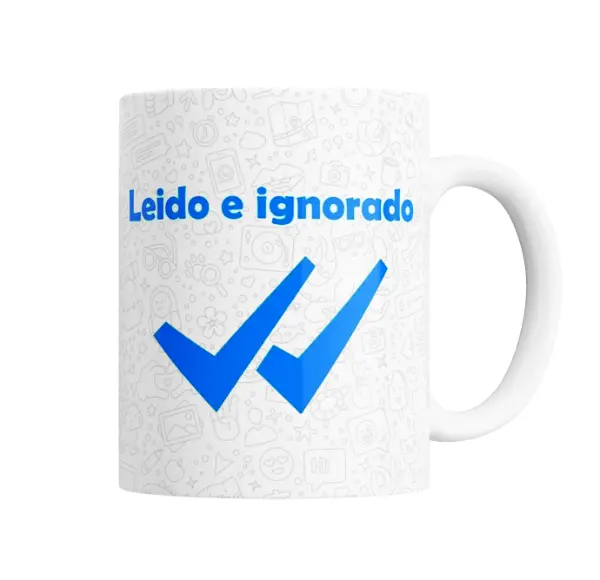 Taza de Cerámica Leido e ignorado