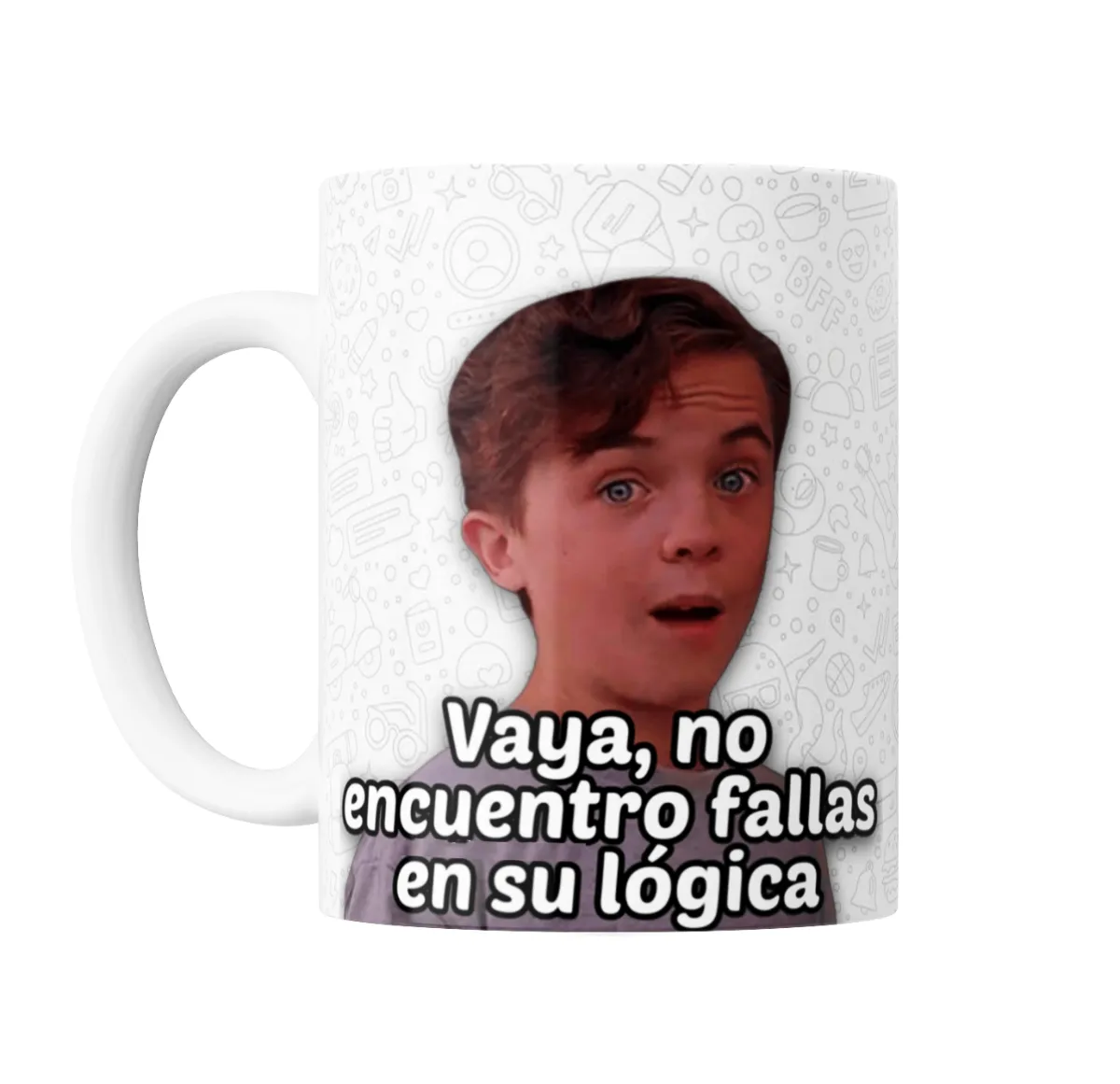 Taza de Cerámica Meme Vaya, no encuentro fallas en su lógica - vista 2