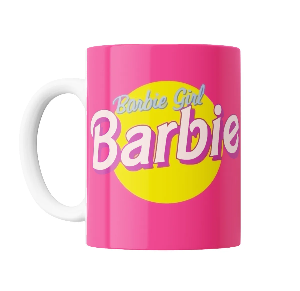 Taza de Cerámica Barbie Girl Logo Rosa - vista 2