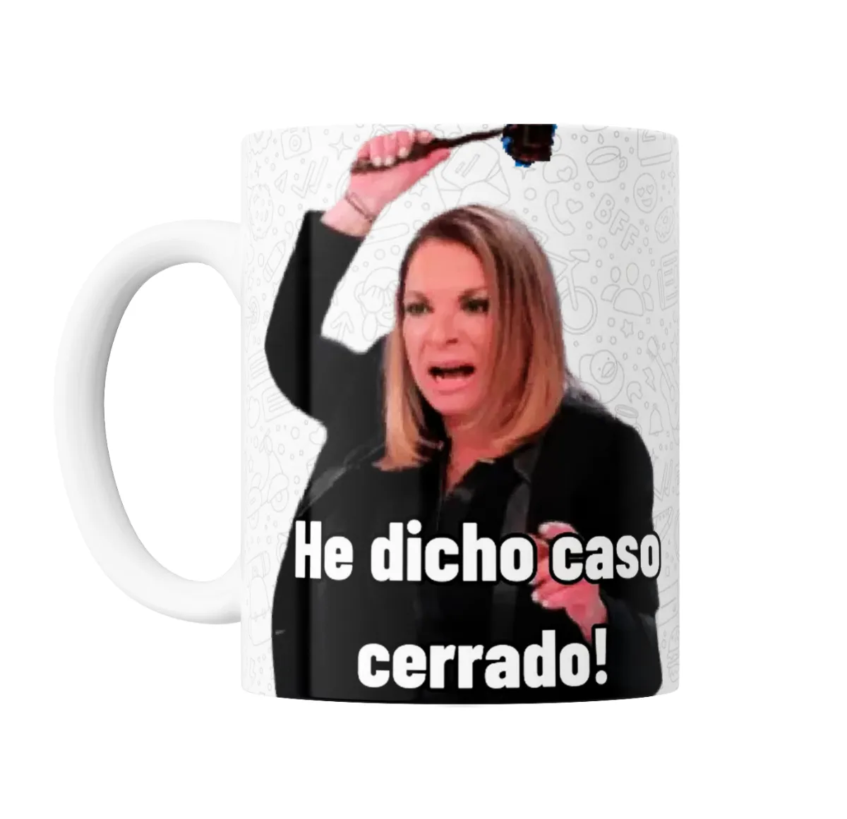 Taza de Cerámica He dicho caso cerrado meme - vista 2