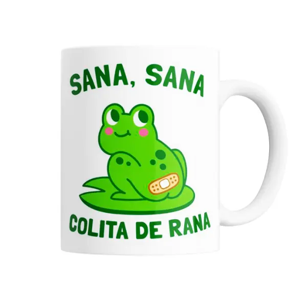 Taza de Cerámica Sana Sana Colita de Rana