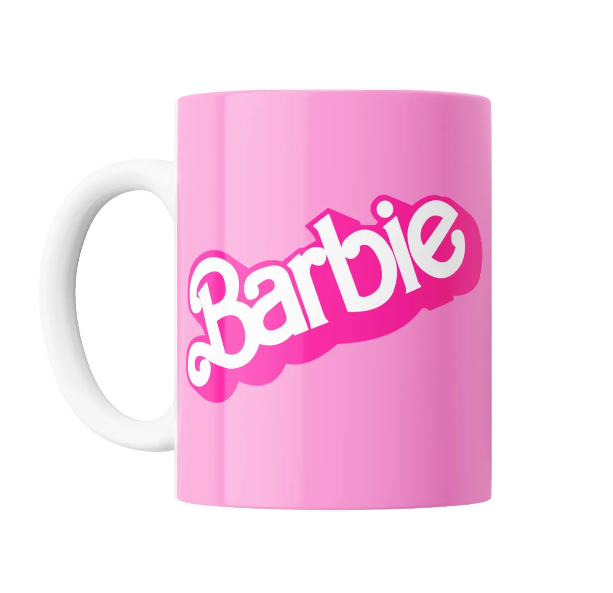 Taza de Cerámica Barbie Logo Rosa - vista 2