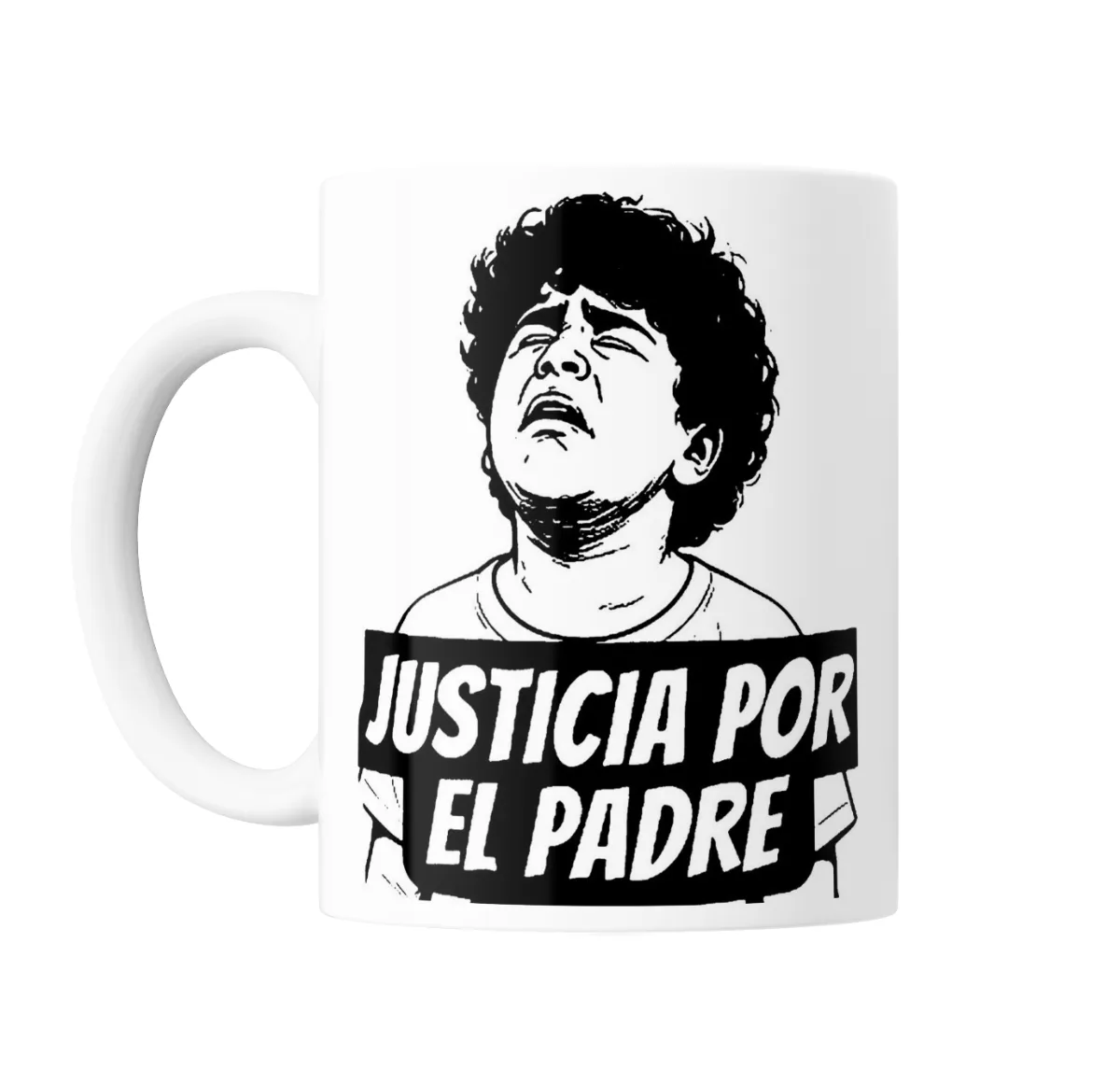 Taza de Cerámica Meme Justicia por el Padre - vista 2