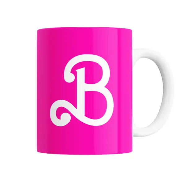 Taza de Cerámica Barbie Logo Rosa