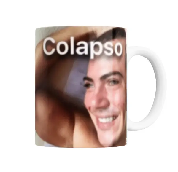 Taza de Cerámica Meme Colapso