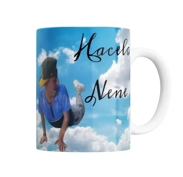 Taza de Cerámica Meme Hacelo Nene en el Cielo