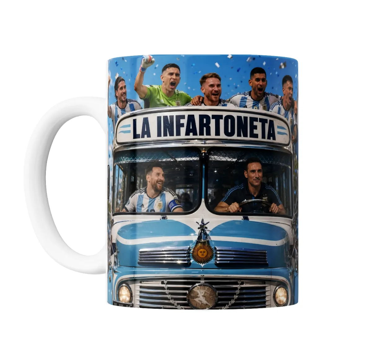 Taza de Cerámica Meme Argentina La Infartoneta Selección - vista 2