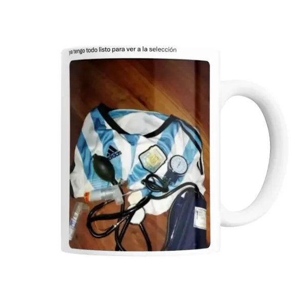 Taza de Cerámica Selección Argentina Ya Tengo Todo Listo
