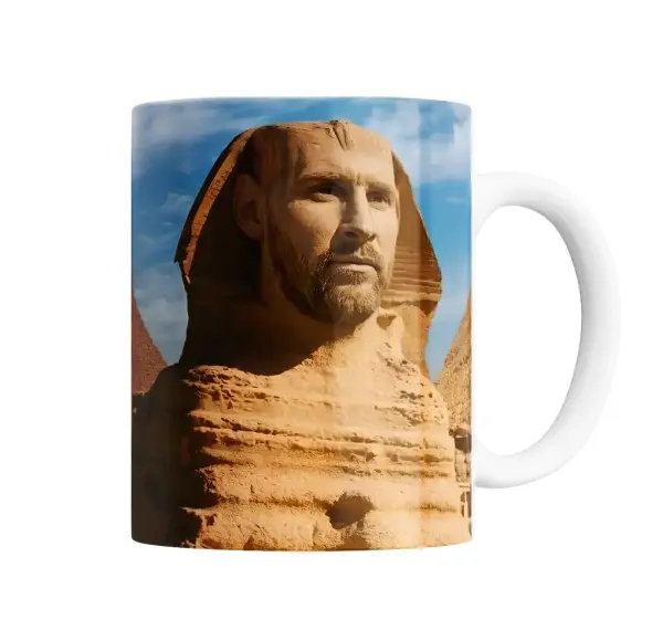Taza de Cerámica Esfinge Meme Pirámides Egipto