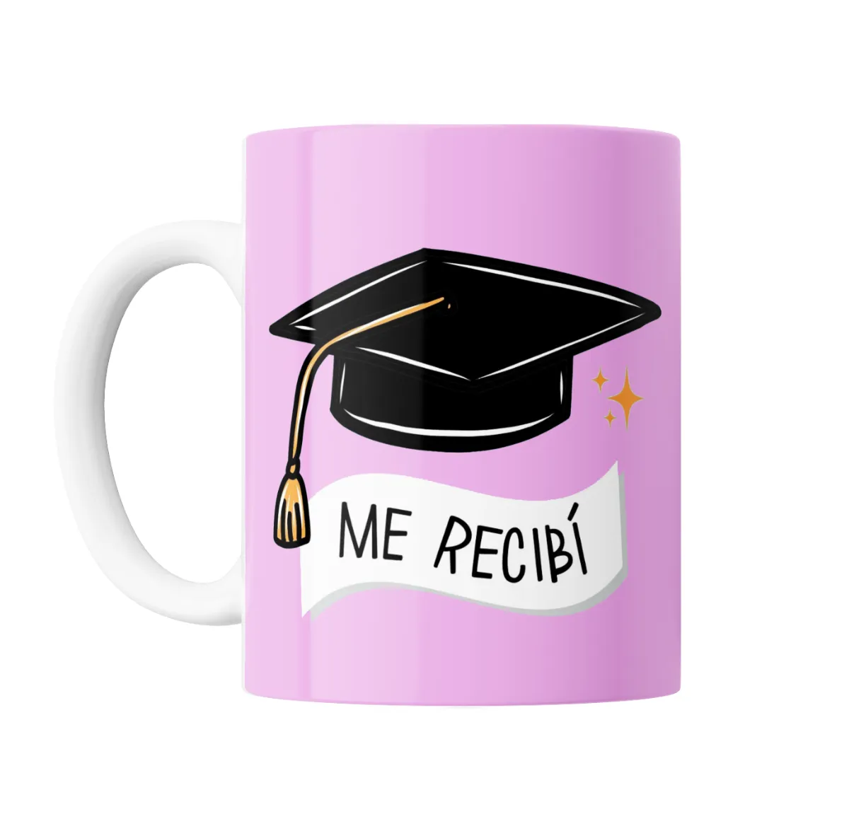 Taza de Cerámica Birrete Me Recibí - vista 2