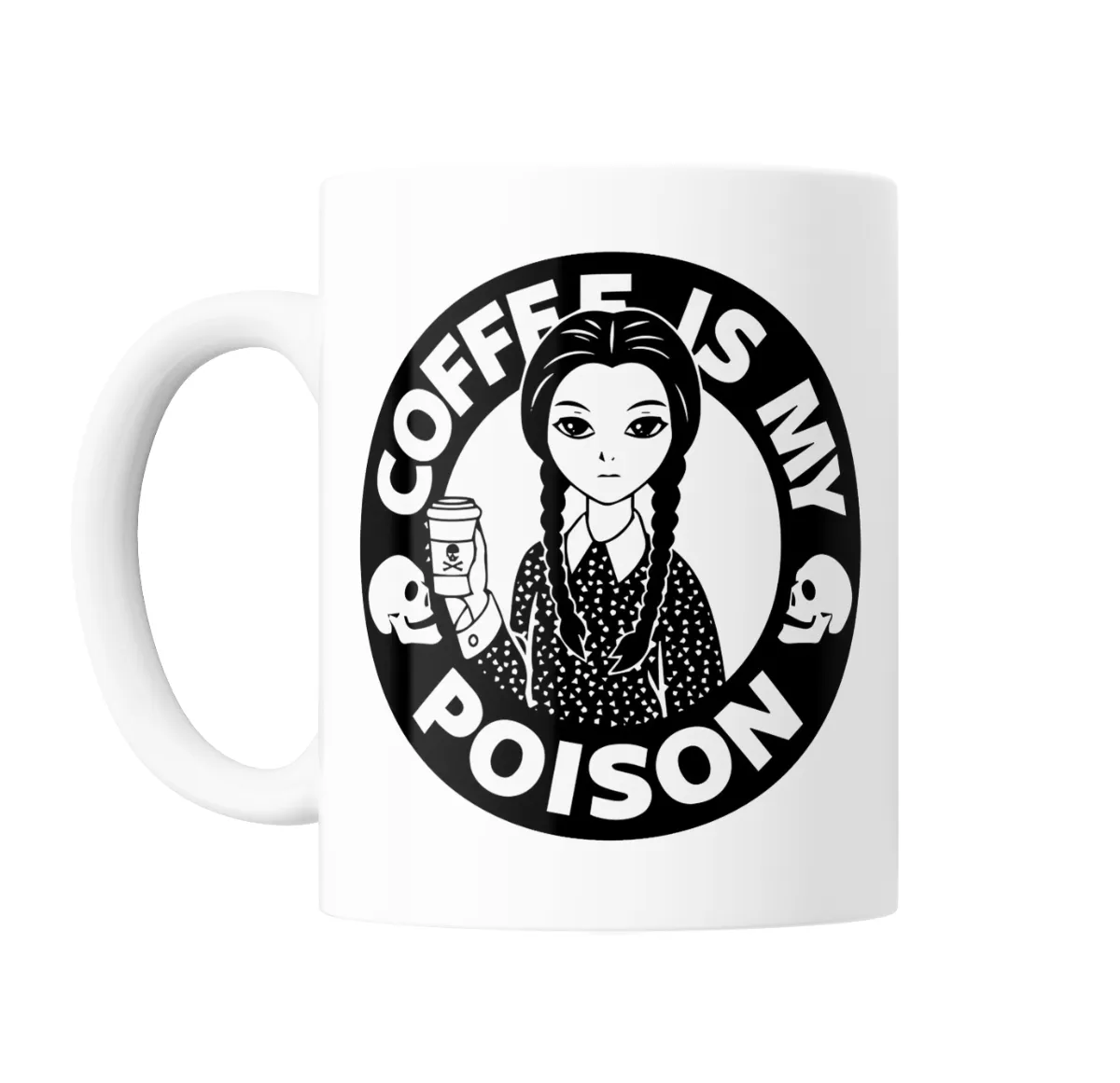 Taza de Cerámica Merlina Coffee Is My Poison - vista 2
