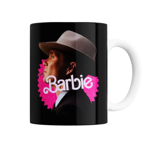 Taza de Cerámica Barbie Hombre de Sombrero y Cigarrillo