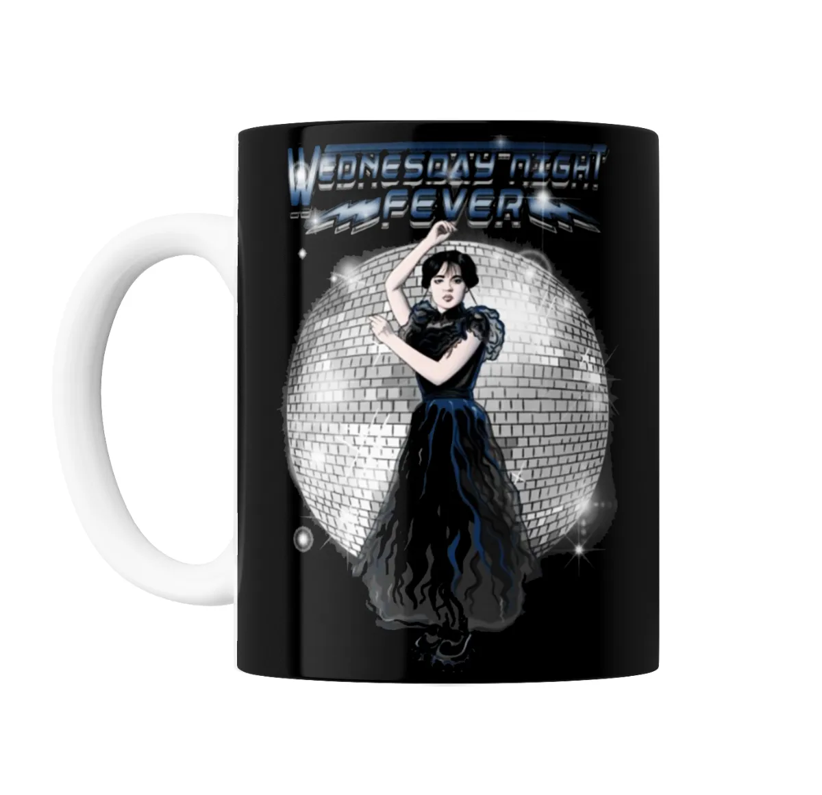 Taza de Cerámica Merlina Wednesday Night Fever - vista 2
