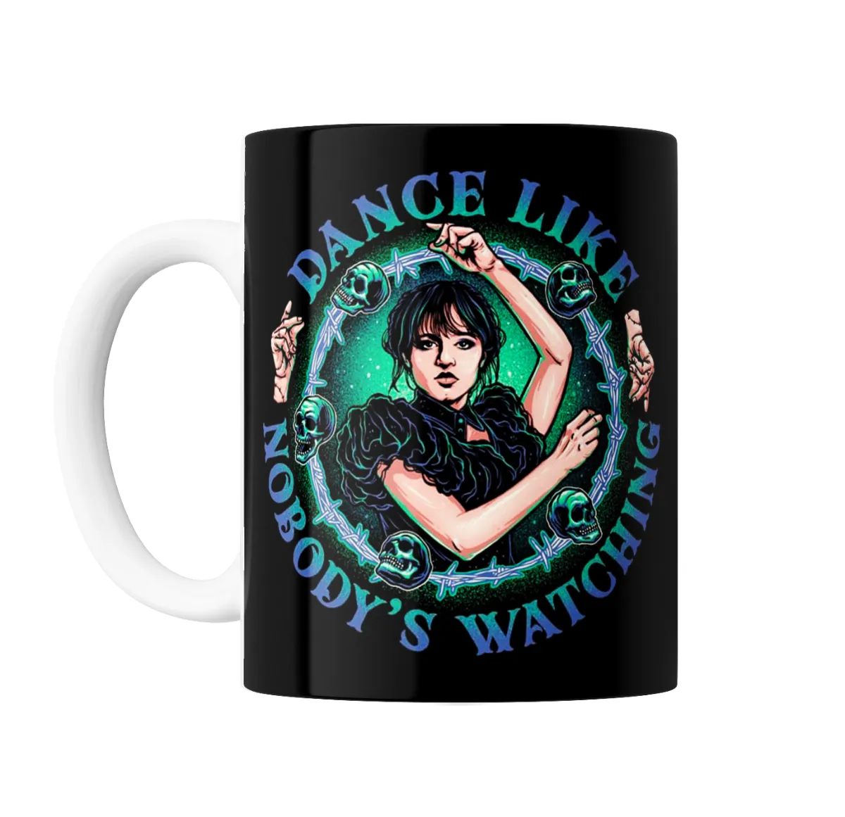 Taza de Cerámica Merlina Dance Like Nobody's Watching - vista 2