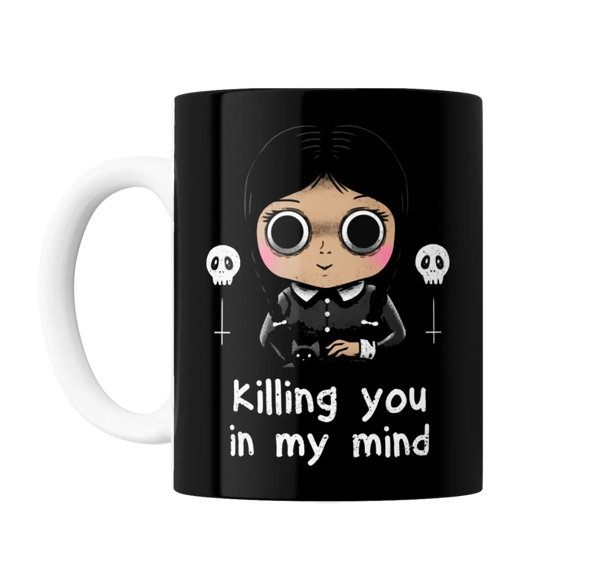Taza de Cerámica Merlina Killing You in My Mind - vista 2