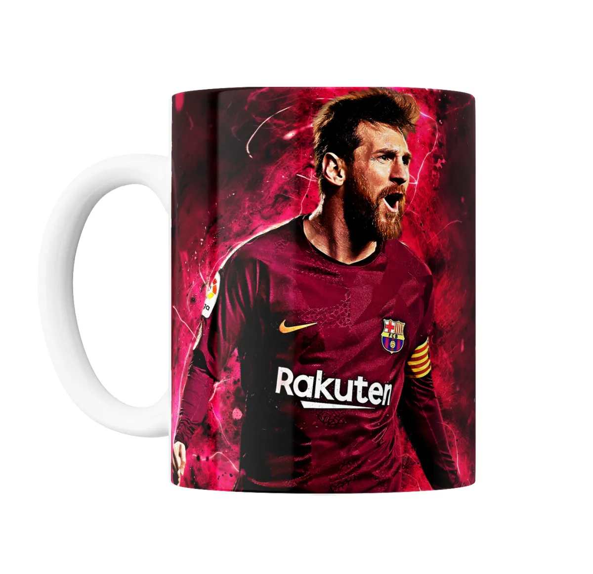 Taza de Cerámica Messi Barcelona Campo Rojo - vista 2