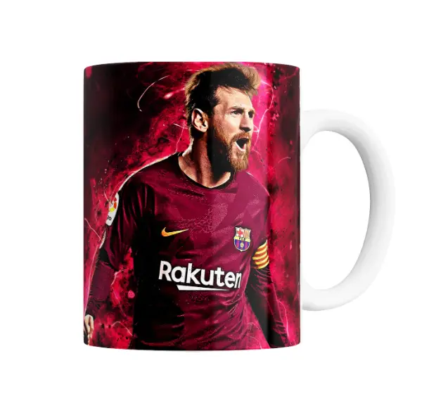 Taza de Cerámica Messi Barcelona Campo Rojo