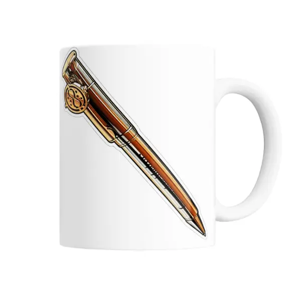 Taza de Cerámica Carta de Retiro Pluma Dorada Retiro Messi