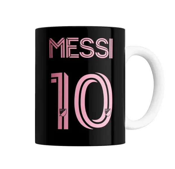 Taza de Cerámica Messi Inter Miami 10 Negra