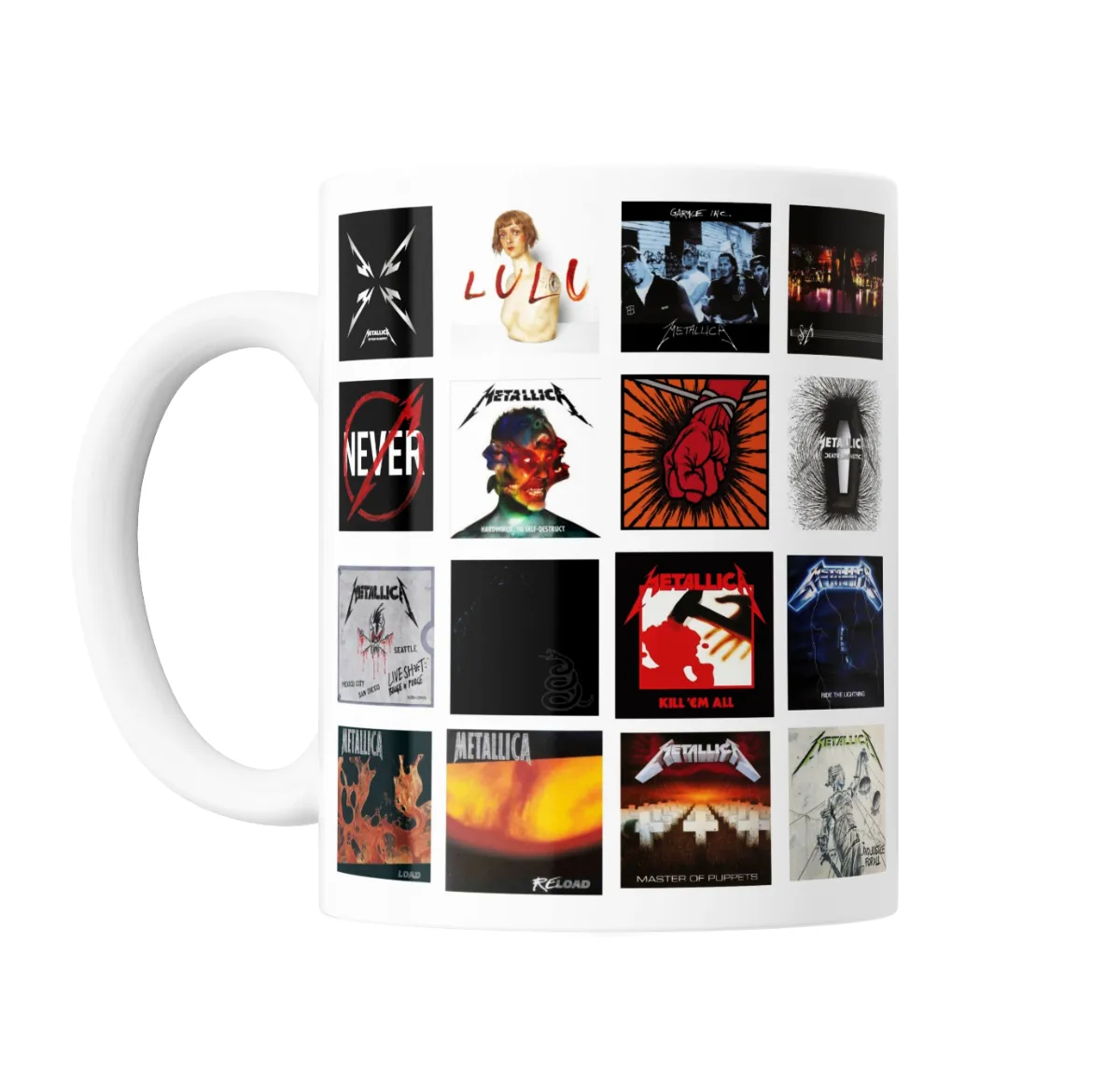 Taza de Cerámica Metallica Discografía Portadas - vista 2