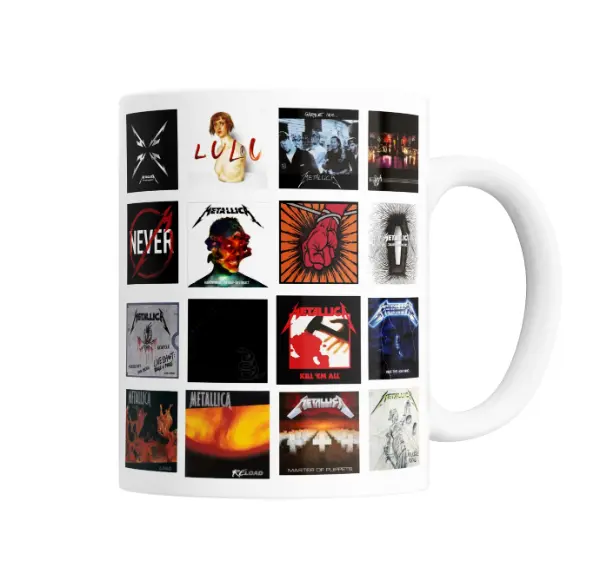Taza de Cerámica Metallica Discografía Portadas