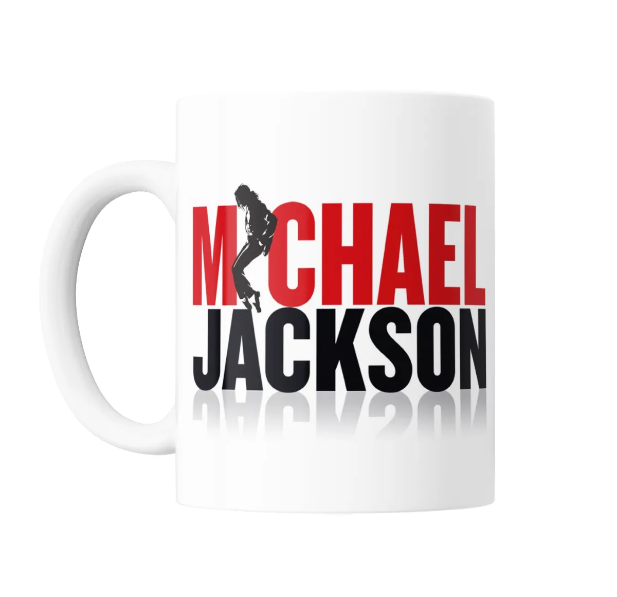 Taza de Cerámica Michael Jackson Silueta Moonwalk Logo - vista 2