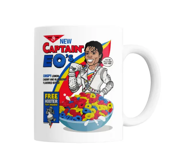 Taza de Cerámica Michael Jackson Captain EO's Cereal