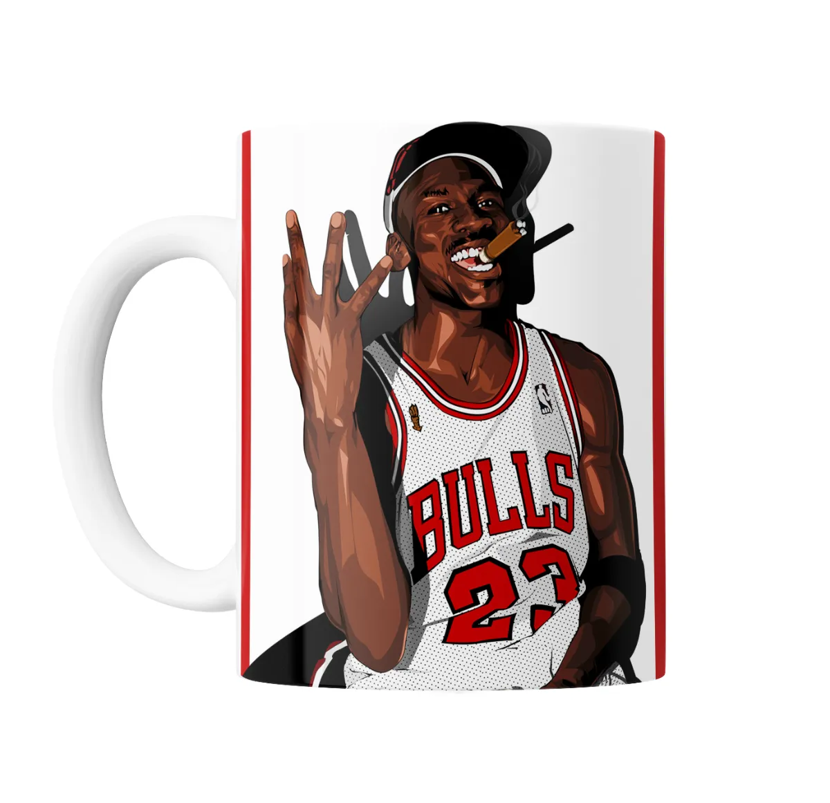 Taza de Cerámica Michael Jordan Bulls 23 Humo - vista 2