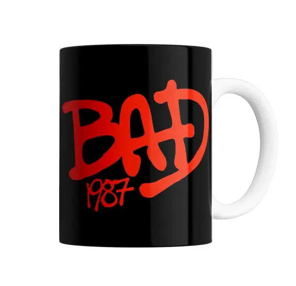 Taza de Cerámica Michael Jackson Bad 1987