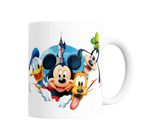 Taza de Cerámica Mickey Mouse Donald Goofy y Pluto