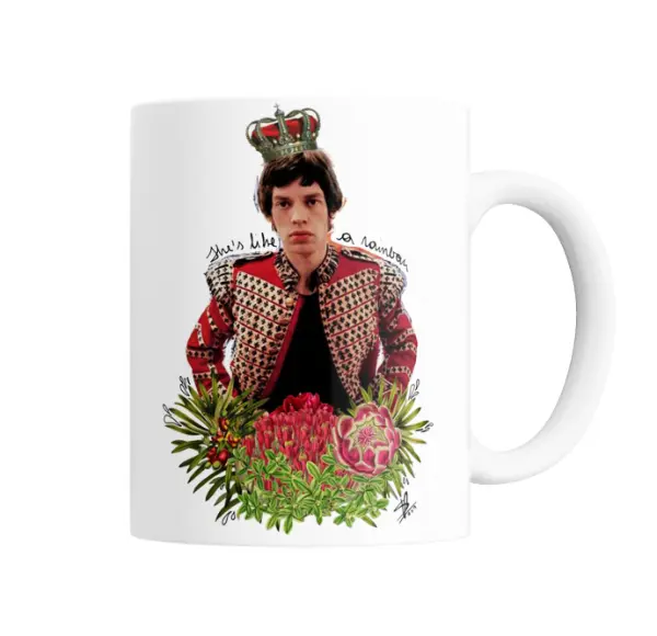 Taza de Cerámica Mick Jagger She's Like a Rainbow