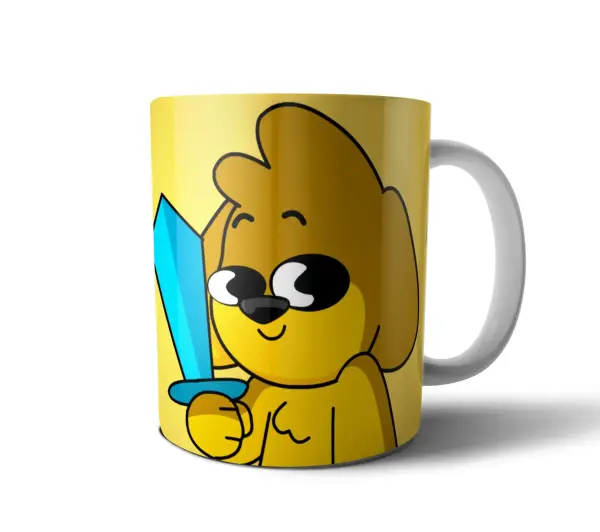 Taza de Cerámica Mikecrack Personaje con Espada