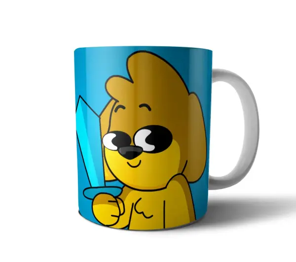 Taza de Cerámica Mikecrack Perro con Espada