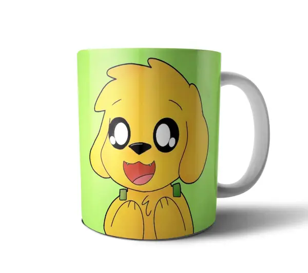 Taza de Cerámica Mikecrack Perrito Amarillo